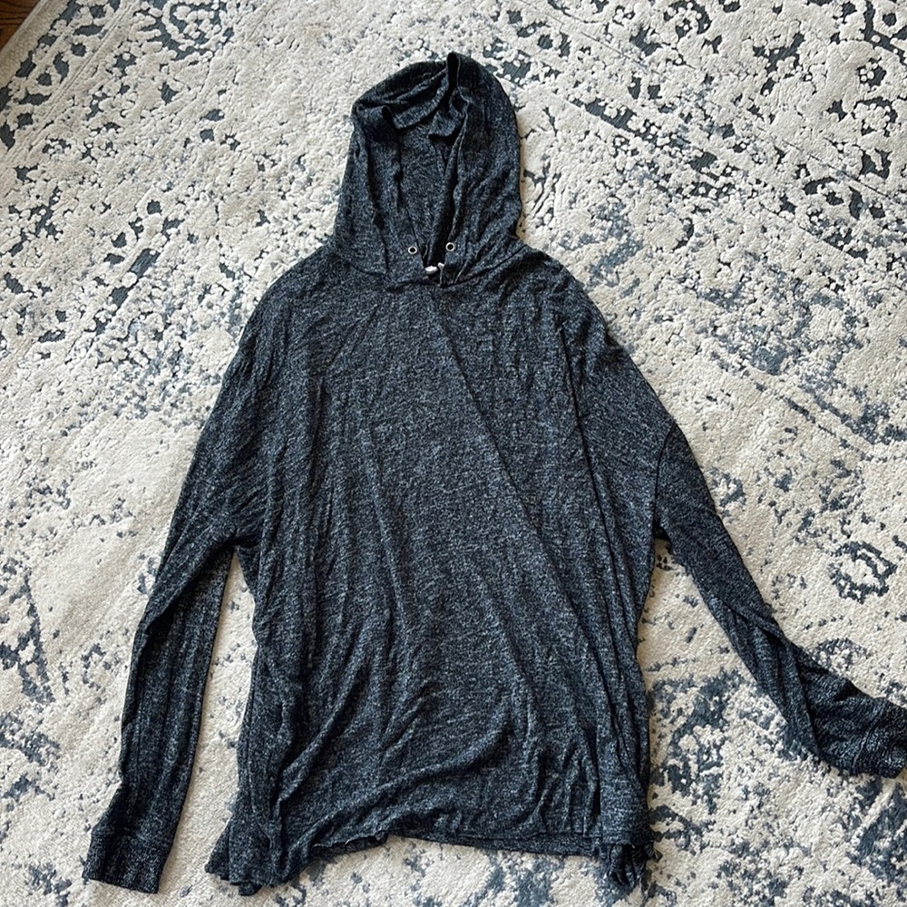 Heathered Black Light Hoodie
